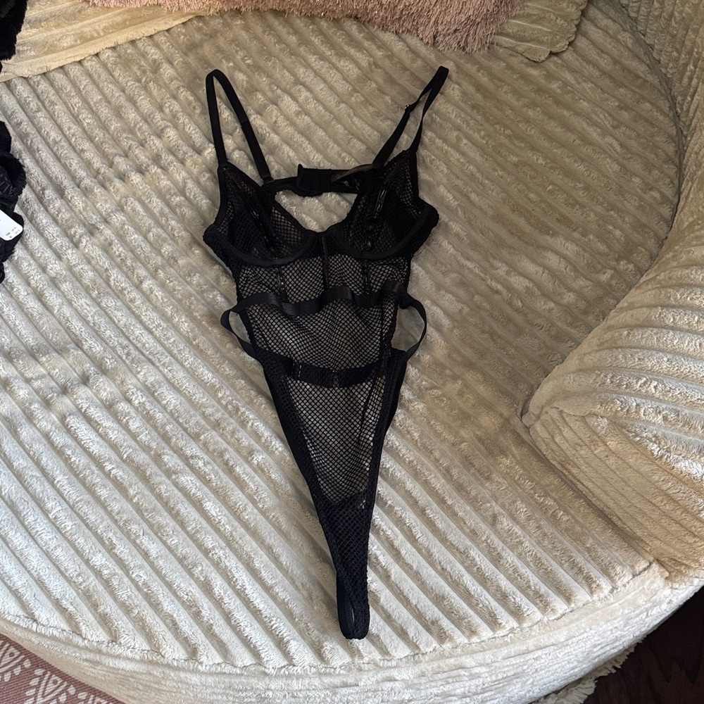 Black Mesh Bodysuit